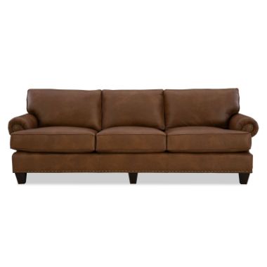 Marsala Leather Extended Sofa