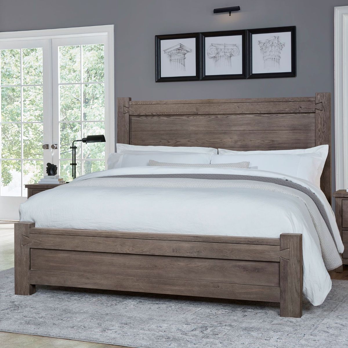 Picture of Mystic Gray Queen Poster Bed