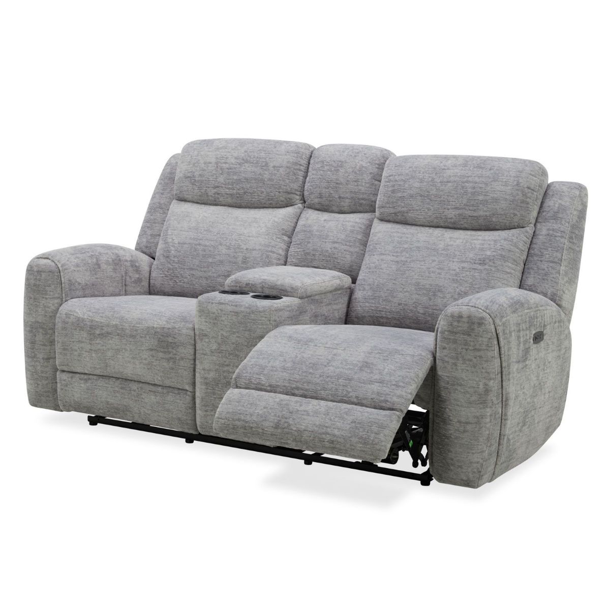 Picture of Everest Grey Power Console Loveseat