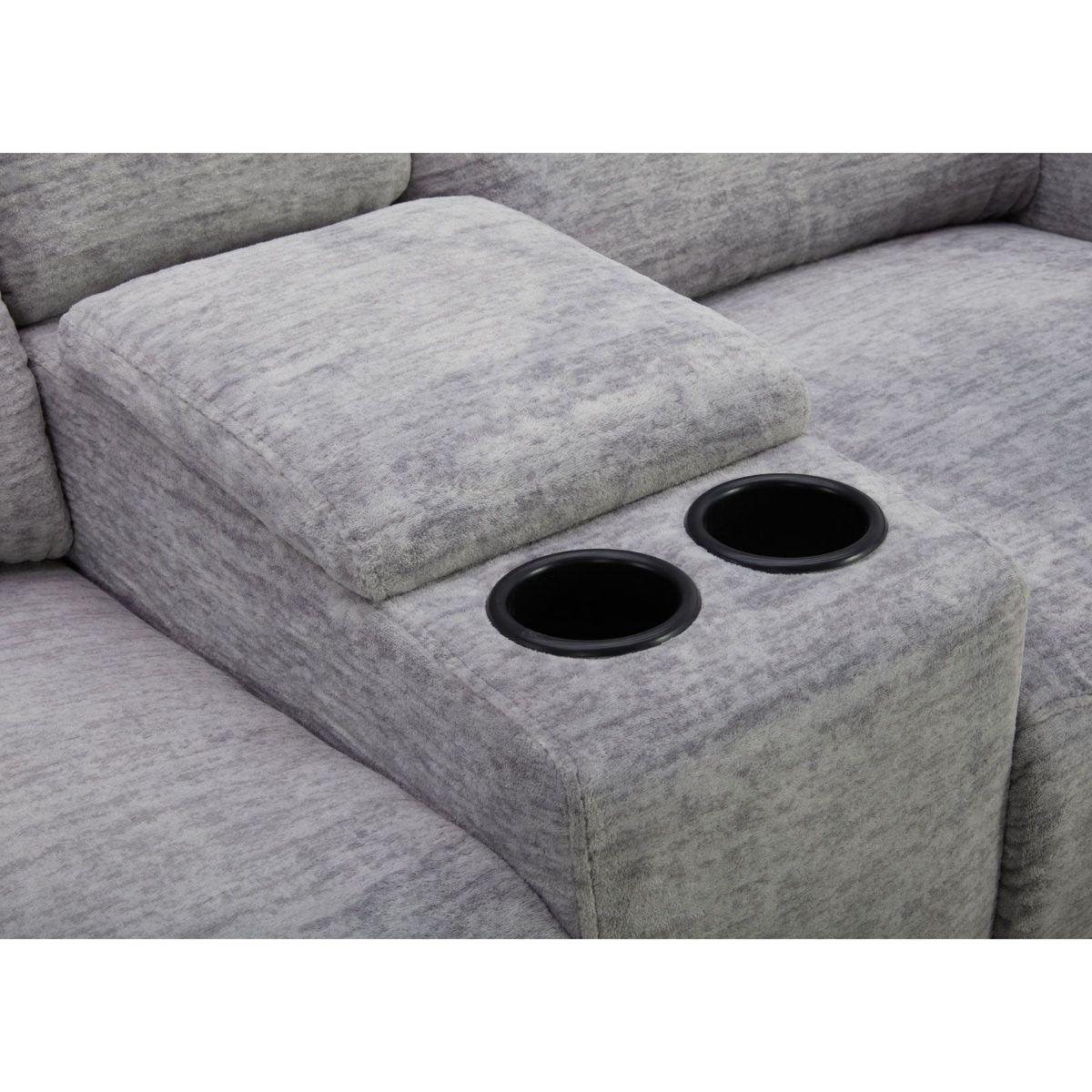 Picture of Everest Grey Power Console Loveseat