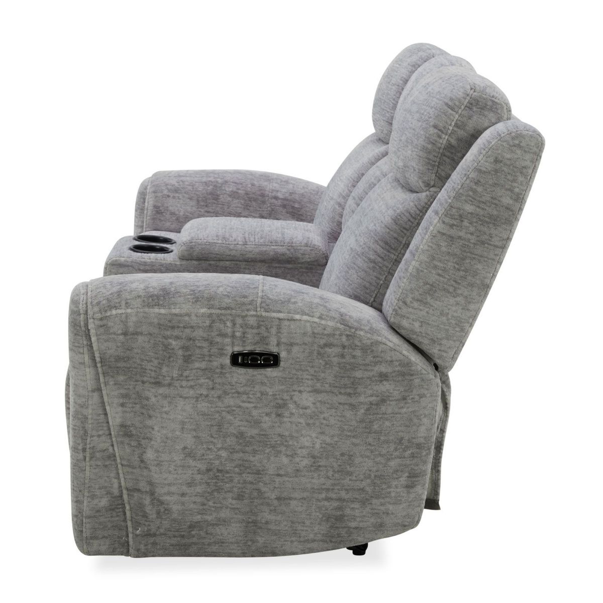 Picture of Everest Grey Power Console Loveseat