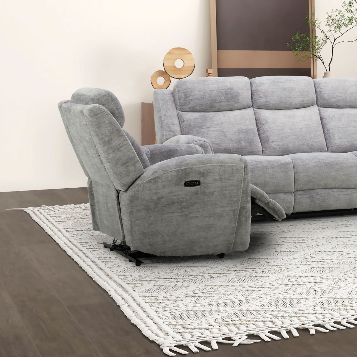 Picture of Everest Grey Power Recliner