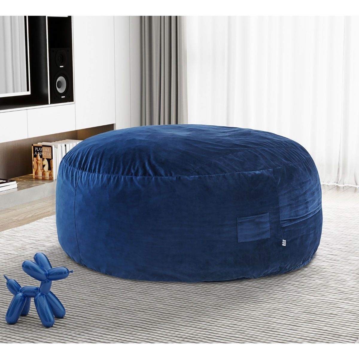 Picture of Kade Navy Lounger
