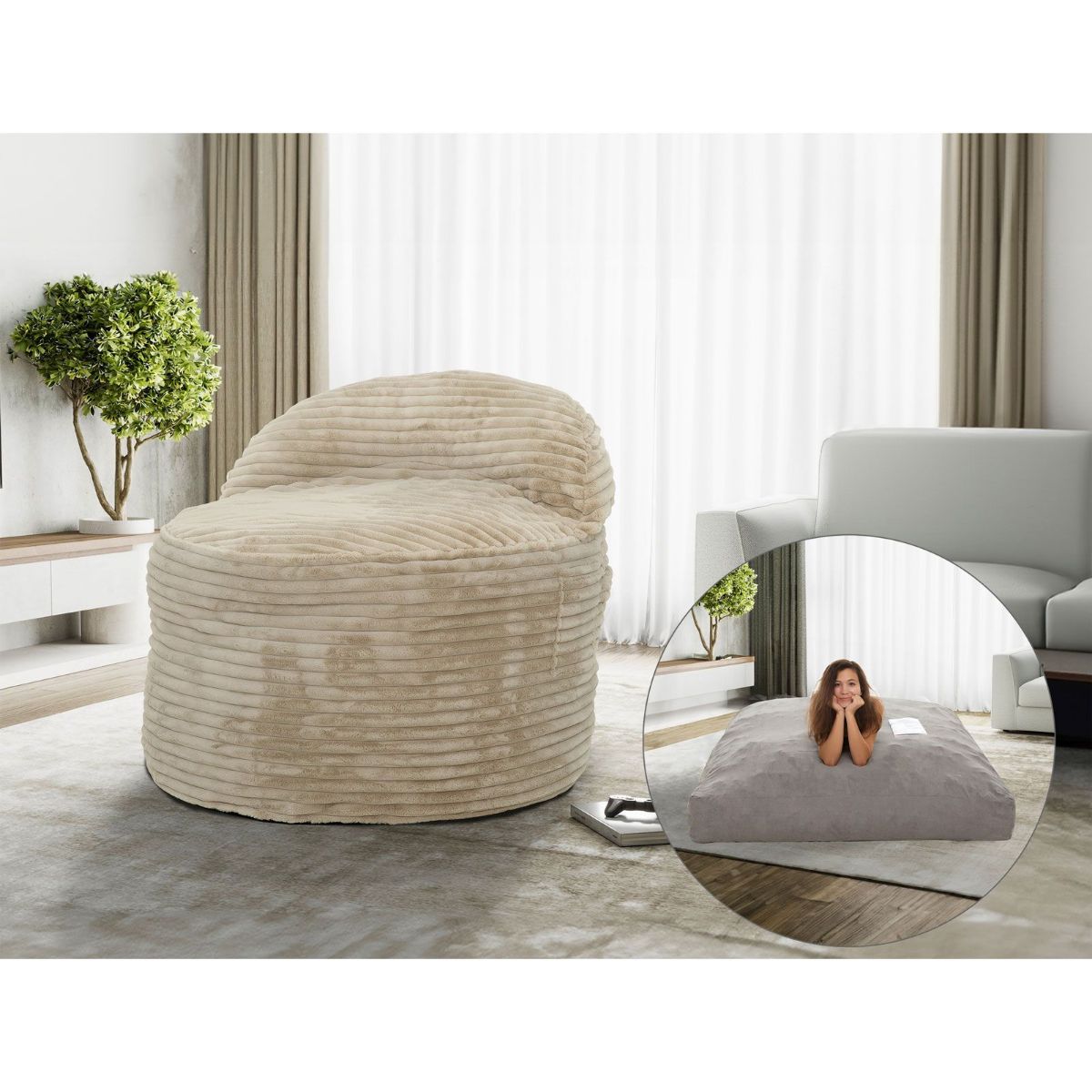 Picture of Teddy Mink Convertible Bean Bag