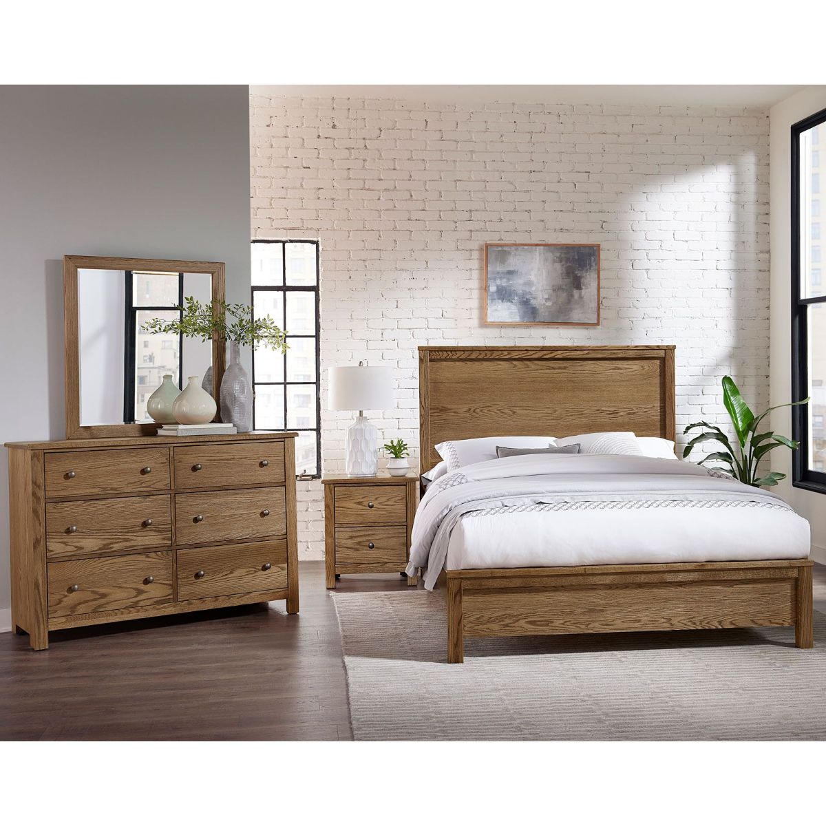 Picture of Fundamentals Natural 3-Piece Full Bedroom Group