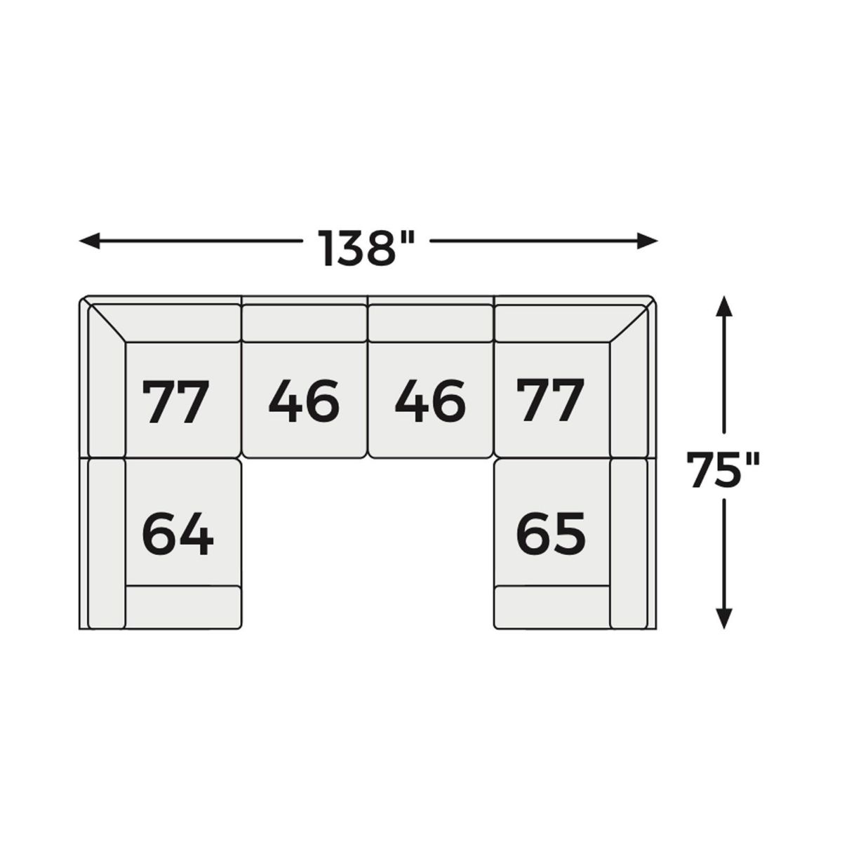 Picture of Modmax Ink 6-Piece Modular Sectional