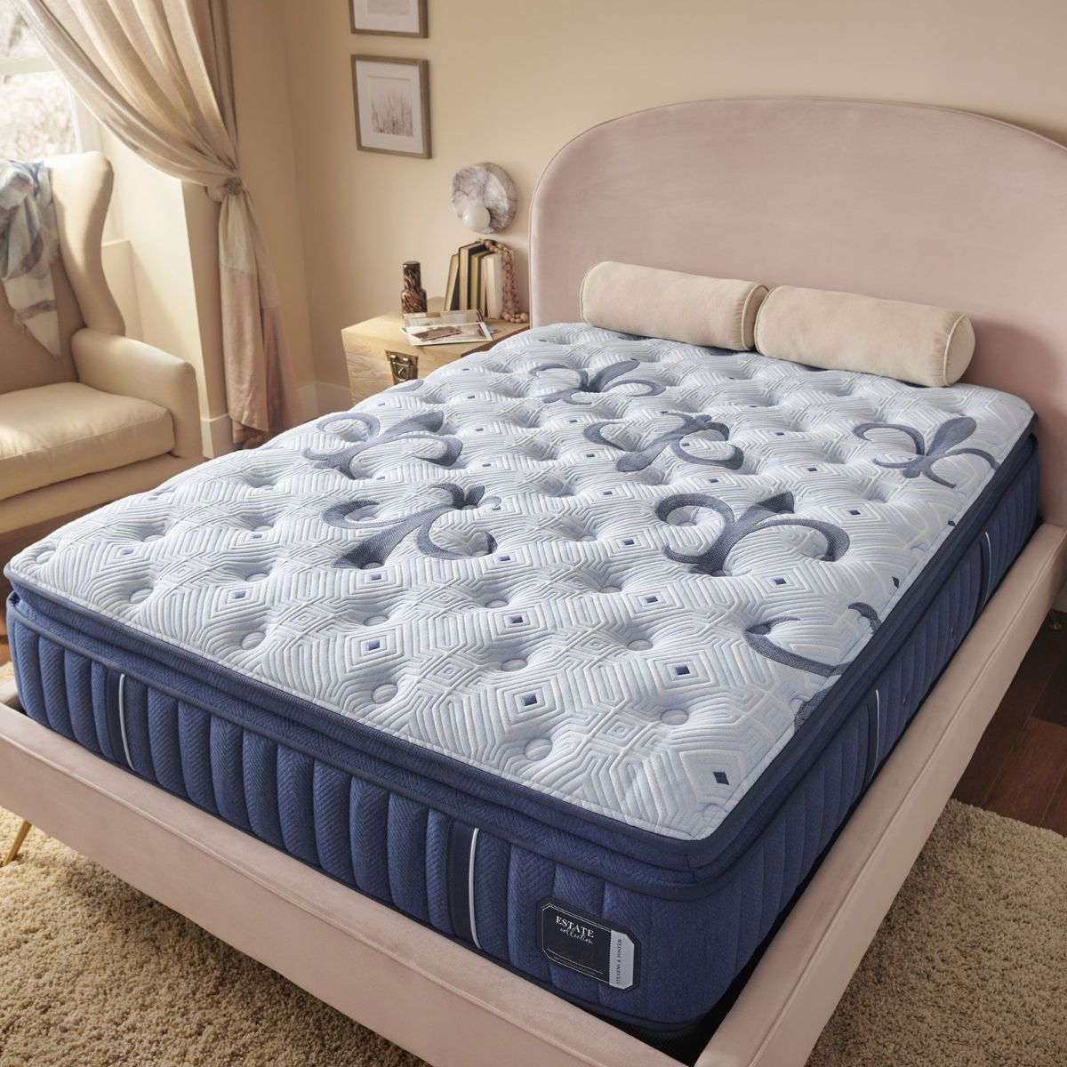 Picture of Full Estate Firm Euro Pillow Top Mattress Set