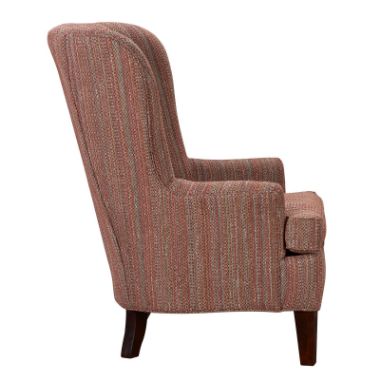 Red Chenille Accent Chair