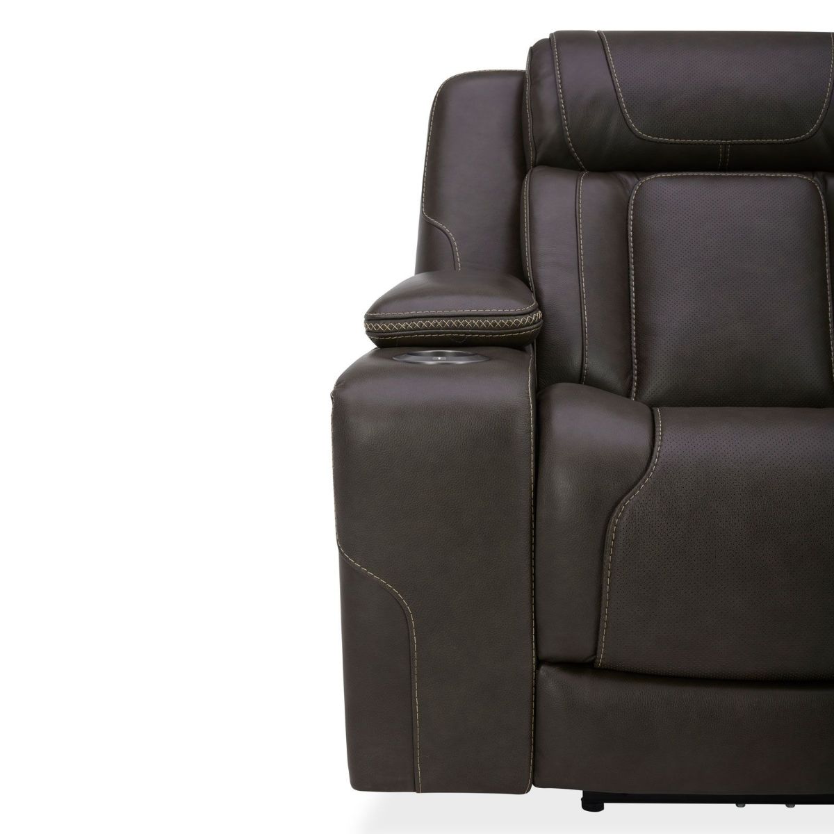 Picture of Jetset Charcoal Leather Power Recliner Sofa