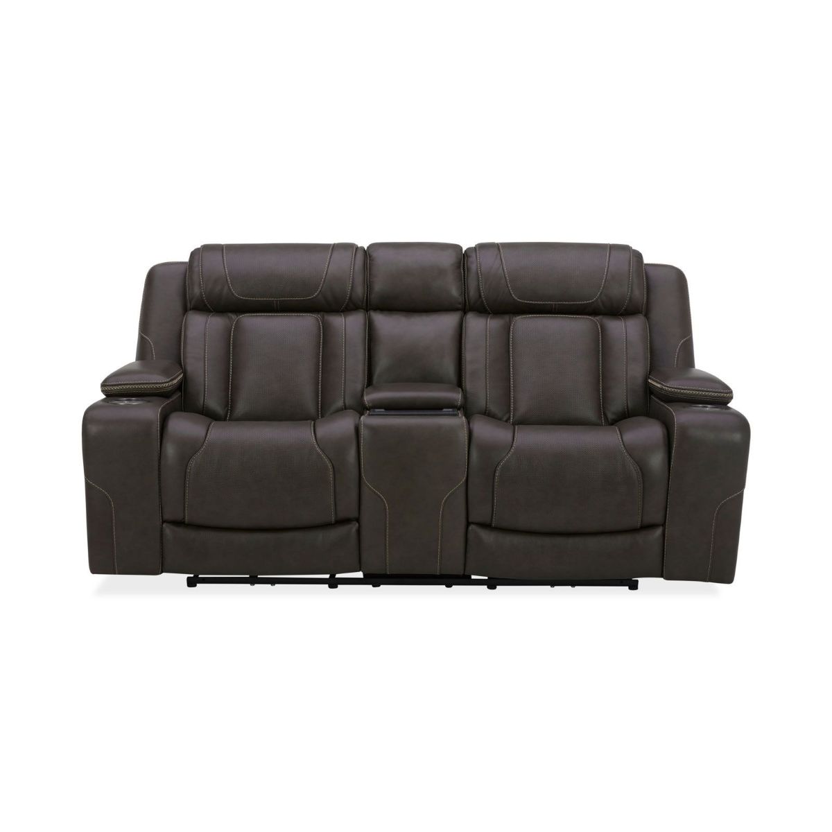 Picture of Jetset Charcoal Leather Power Recliner Loveseat