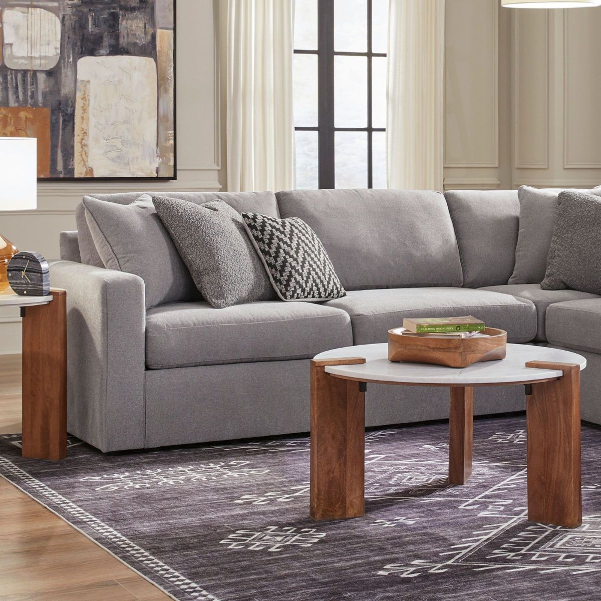 Picture of Modmax Granite Left Arm Facing Corner Chair