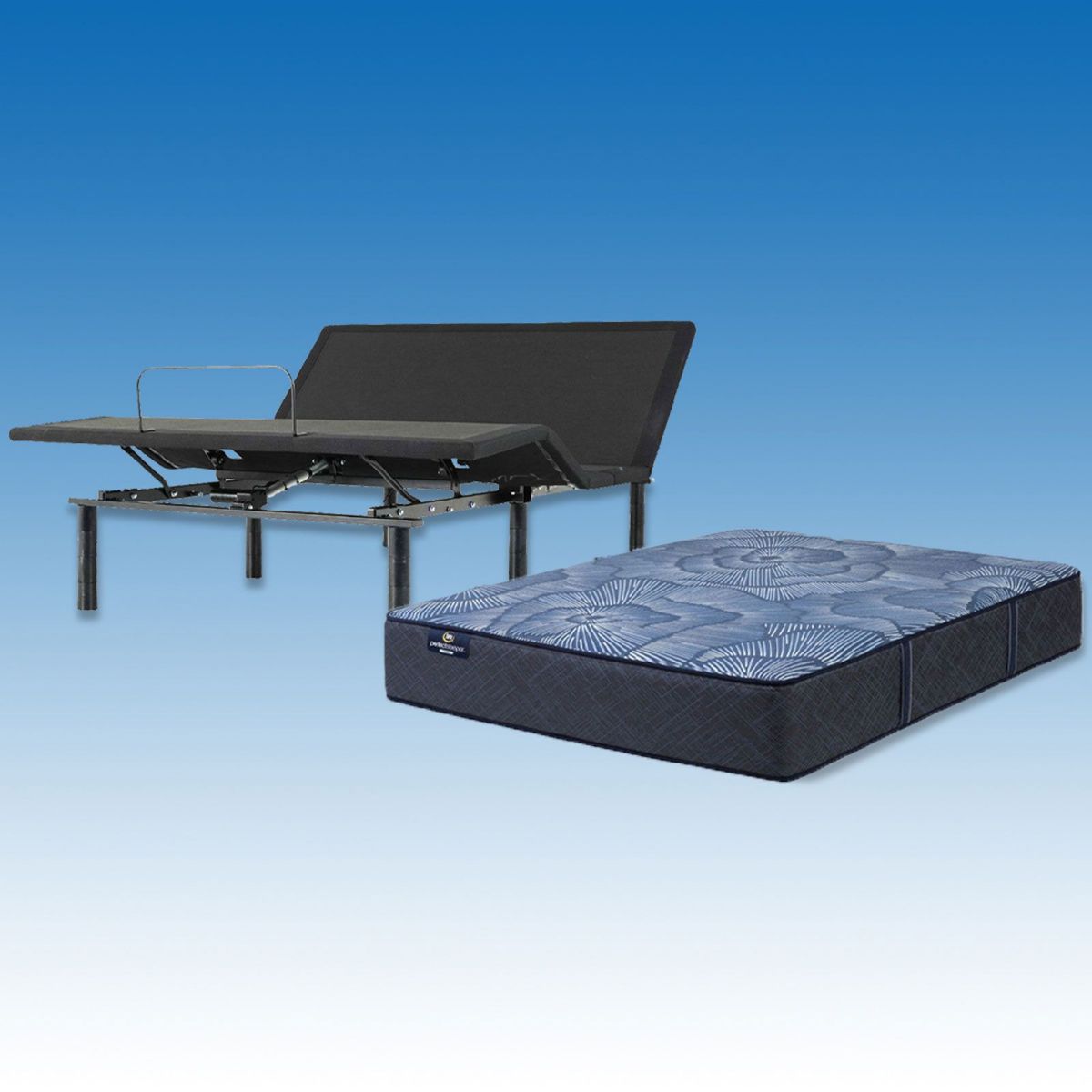 Picture of Full Dream Sanctuary Firm Hybrid Mattress & Rio 2.0 Adjustable Base