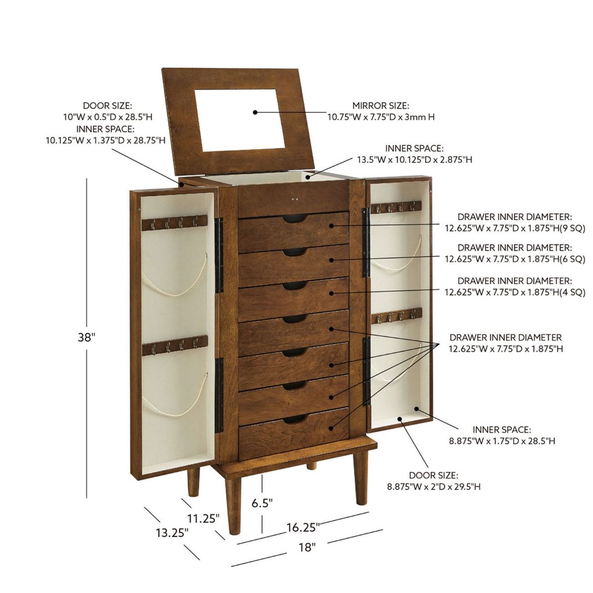 Picture of Jenn Brown Jewelry Armoire