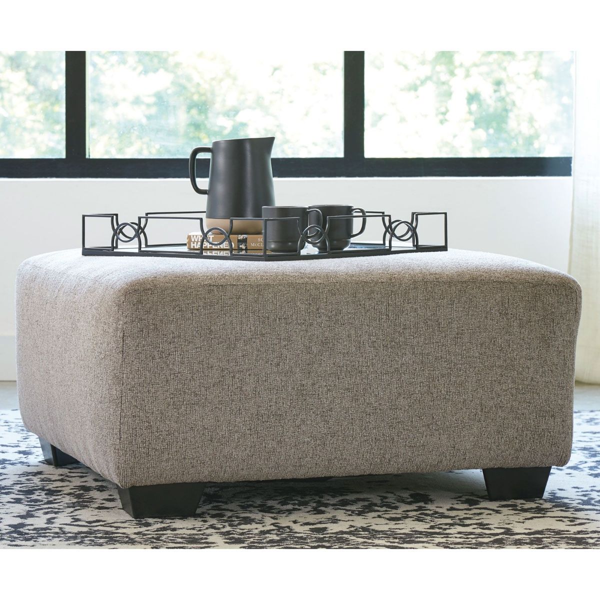 Picture of Platinum Oversize Ottoman