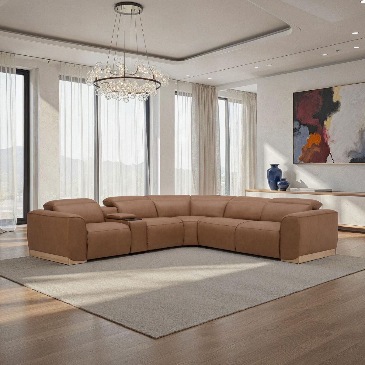 Picture of Butternut 6-Piece Power Recliner Sectional