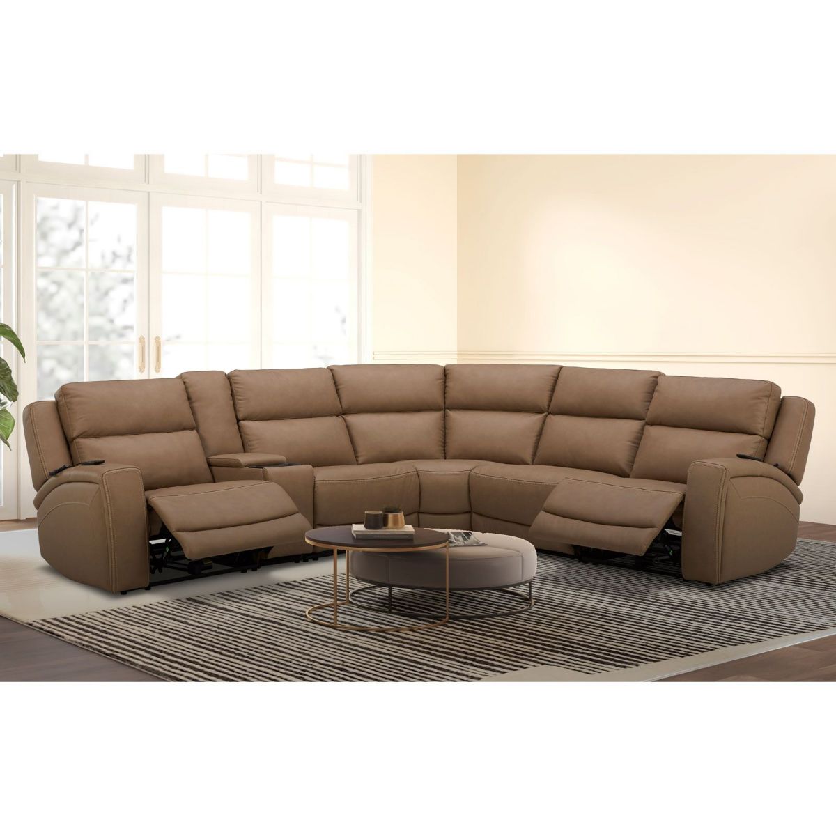 Picture of Toast 6-Piece Power Recliner Sectional