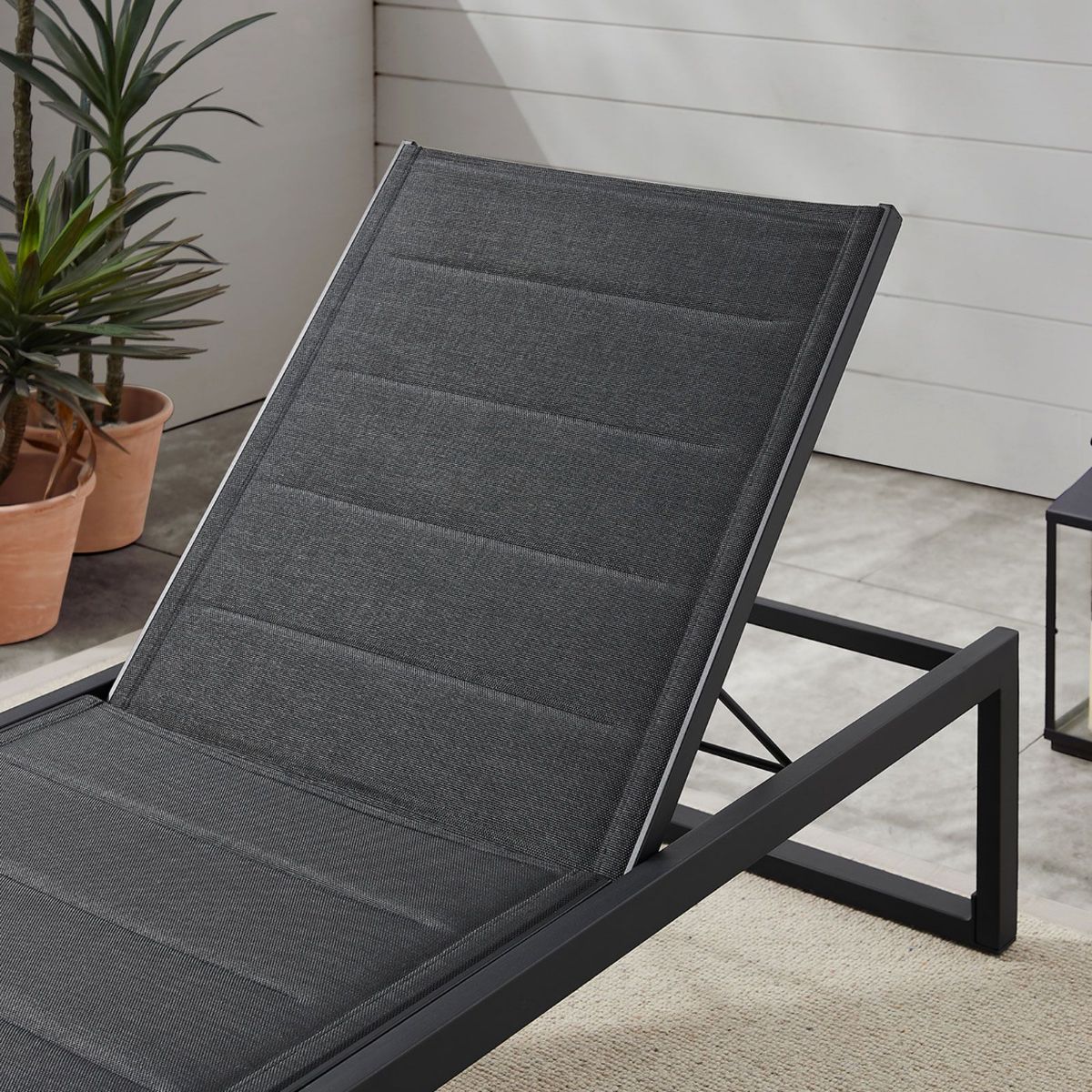 Picture of Alora Black Chaise Lounge