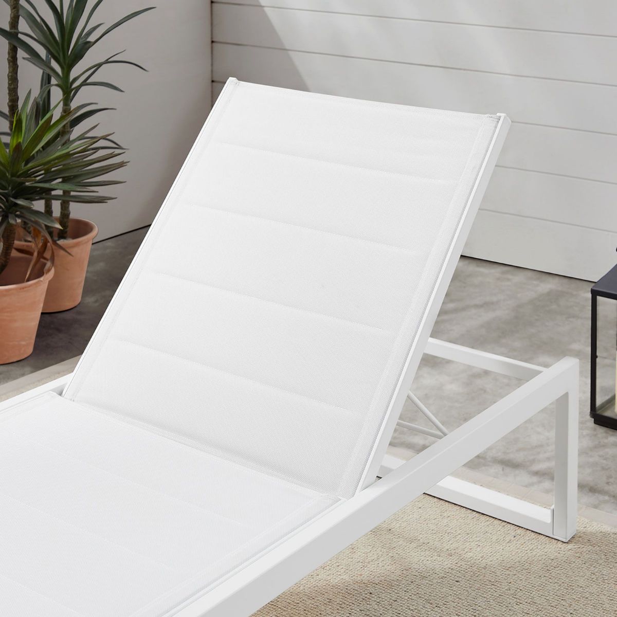 Picture of Alora White Chaise Lounge