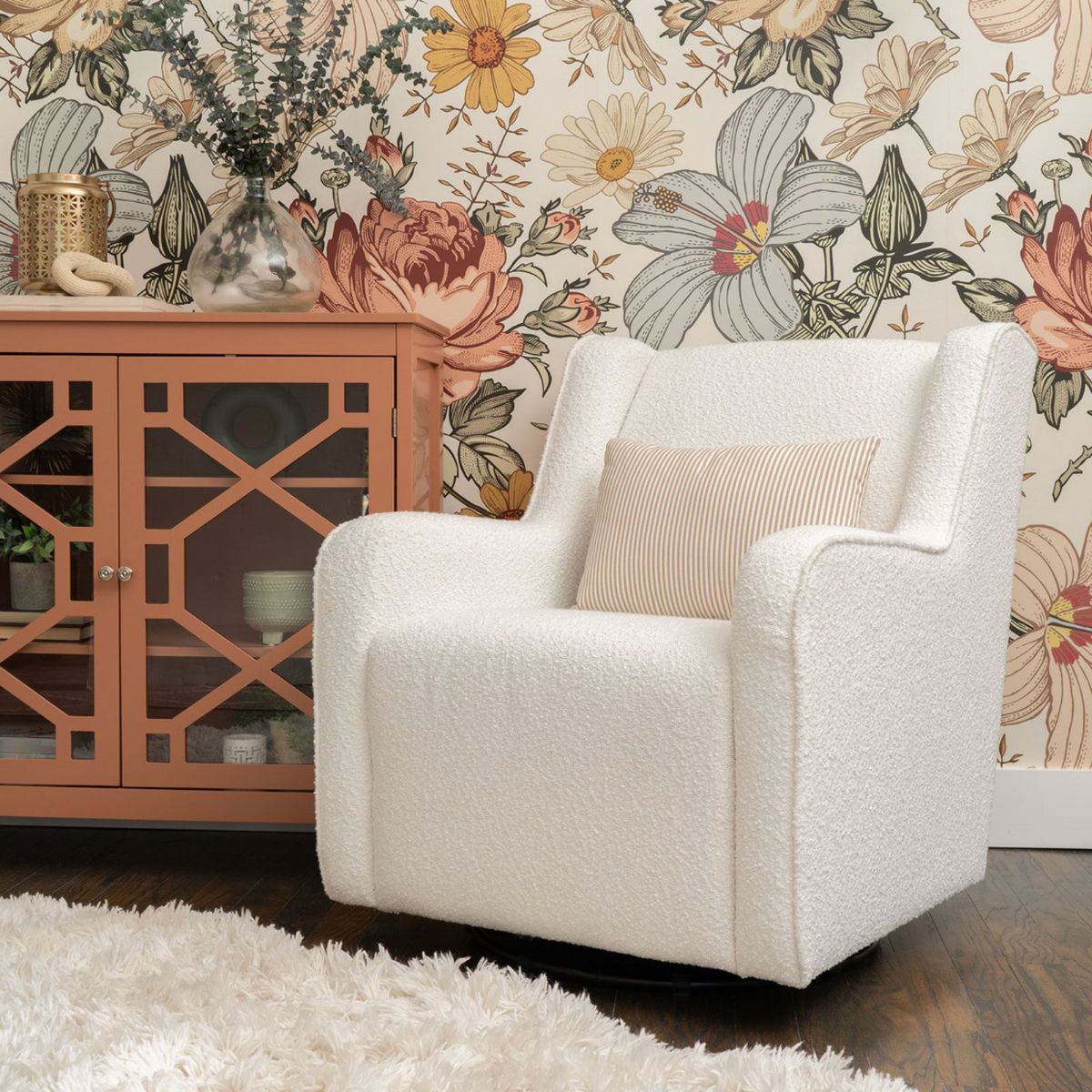 Picture of Bernice Sherpa Swivel Rocker