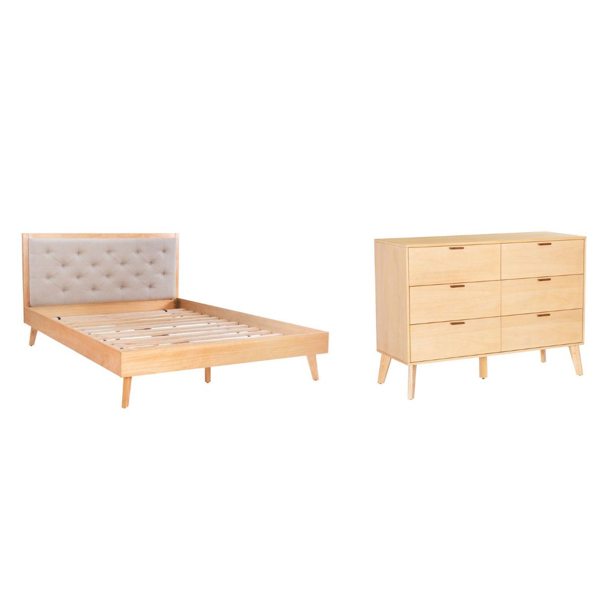 Picture of Hudson Natural Queen Bed & Dresser Set