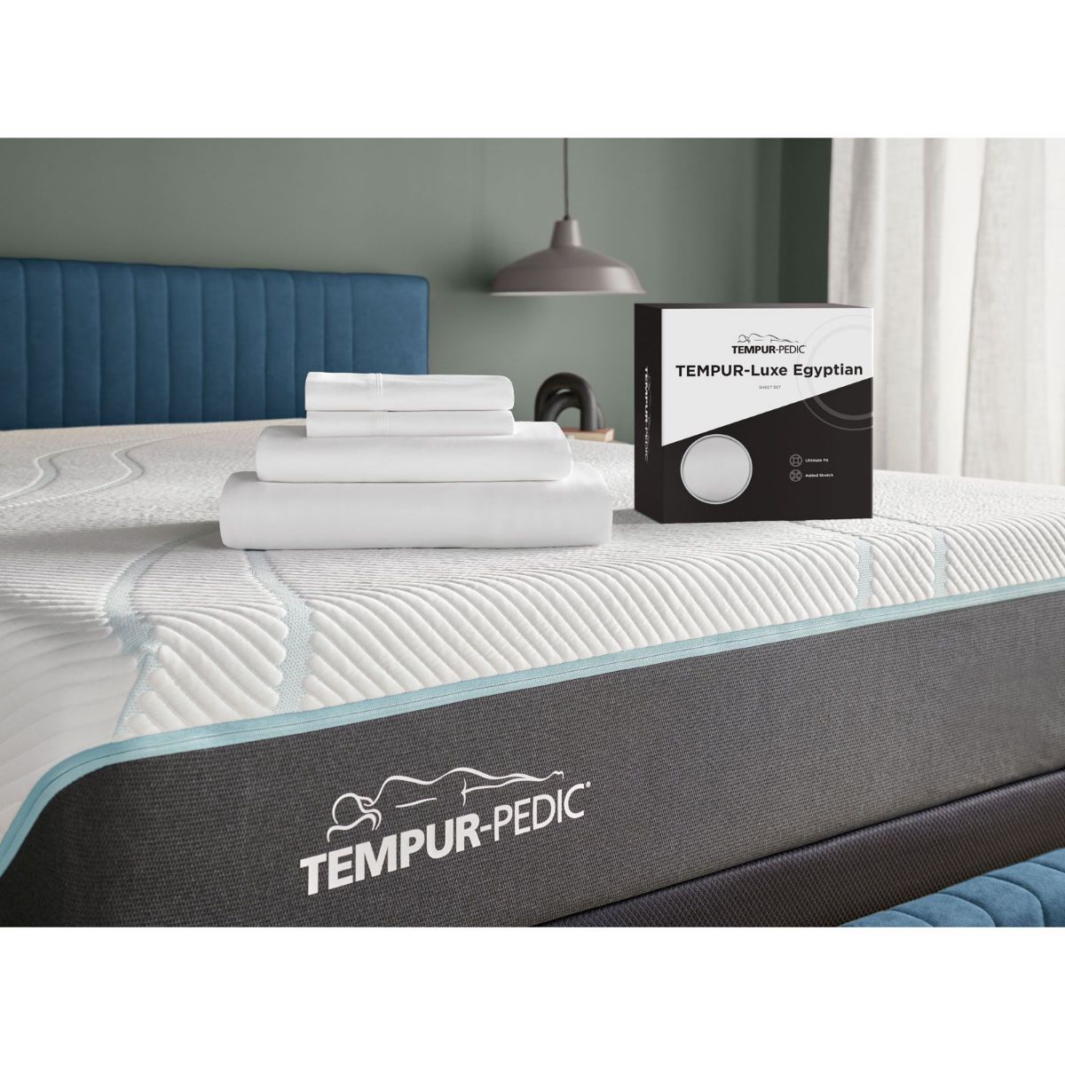 Picture of Queen TEMPUR-Luxe White Sheet Set