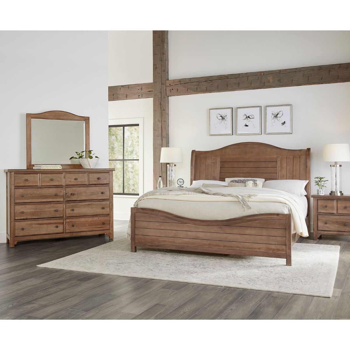 Picture of Cool Farmhouse Natural 3-Piece Queen Group