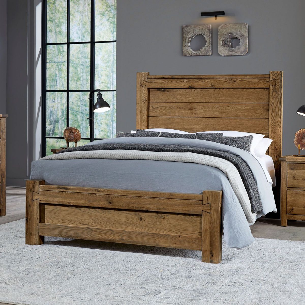 Picture of Natural Dovetail King Poster Bed