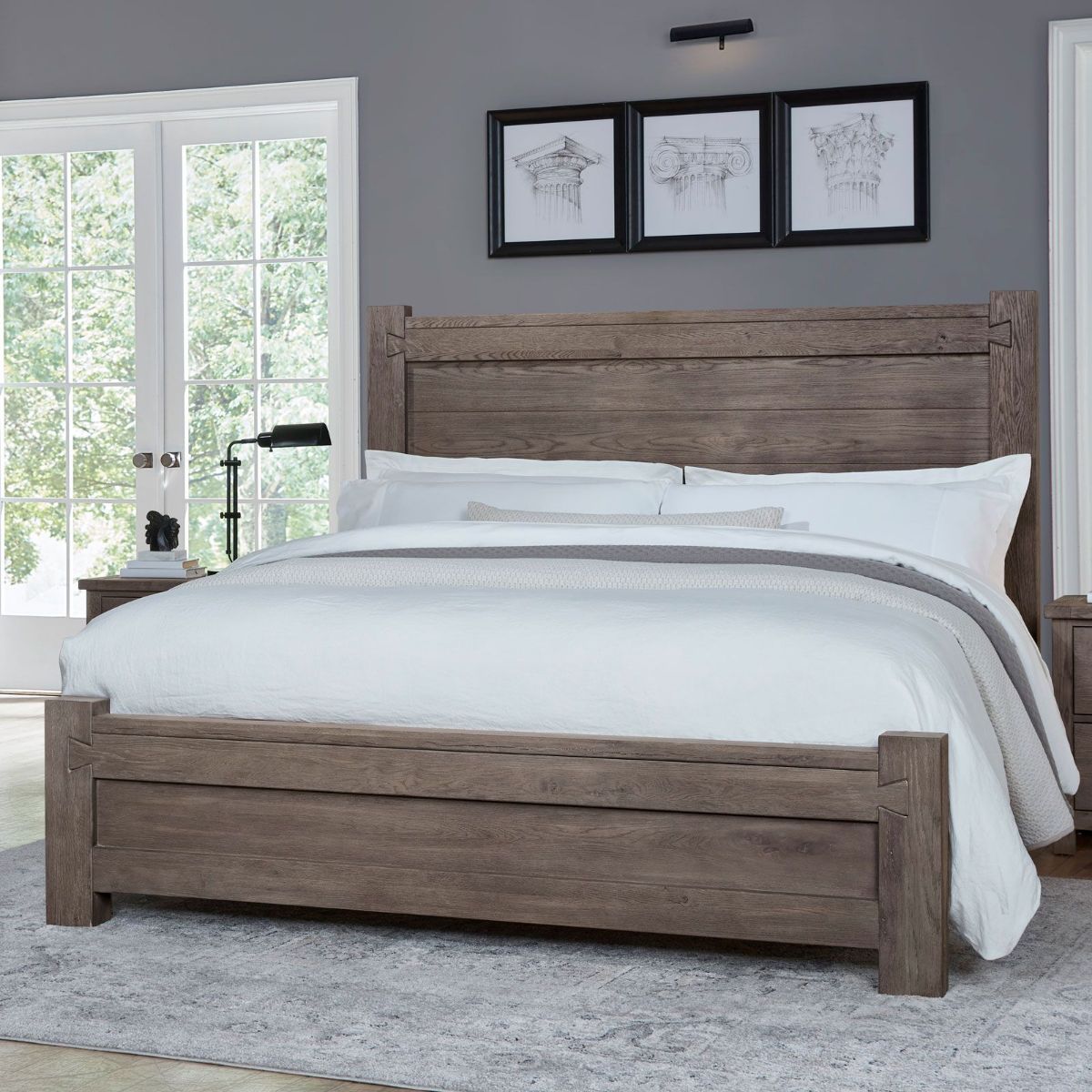 Picture of Mystic Gray King Poster Bed