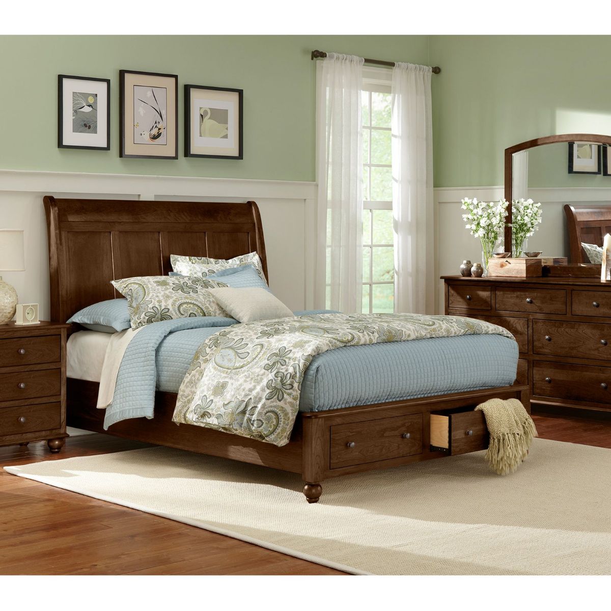 Picture of Covington Walnut Queen Storage Bed