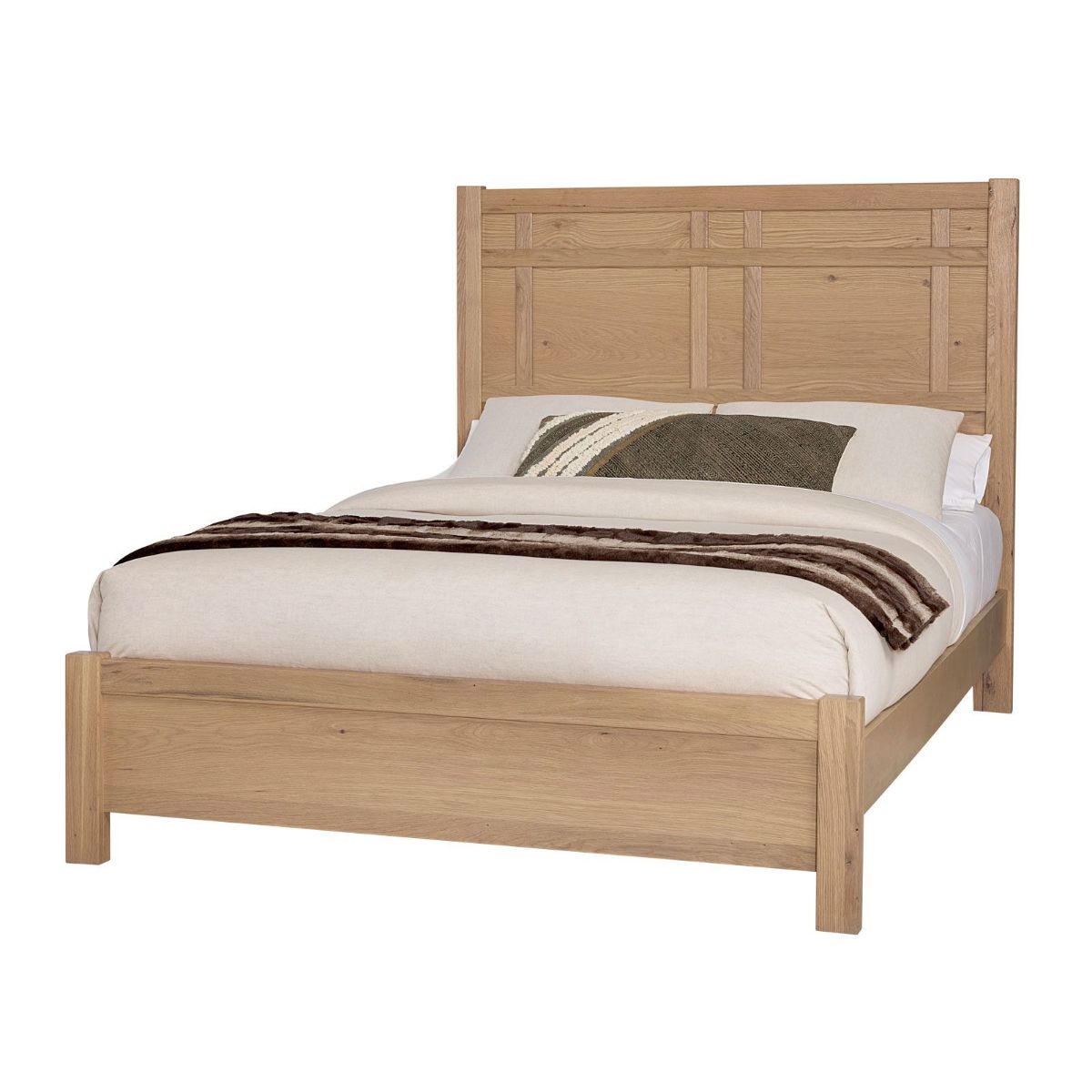 Picture of Clear Oak Architectural Queen Bed