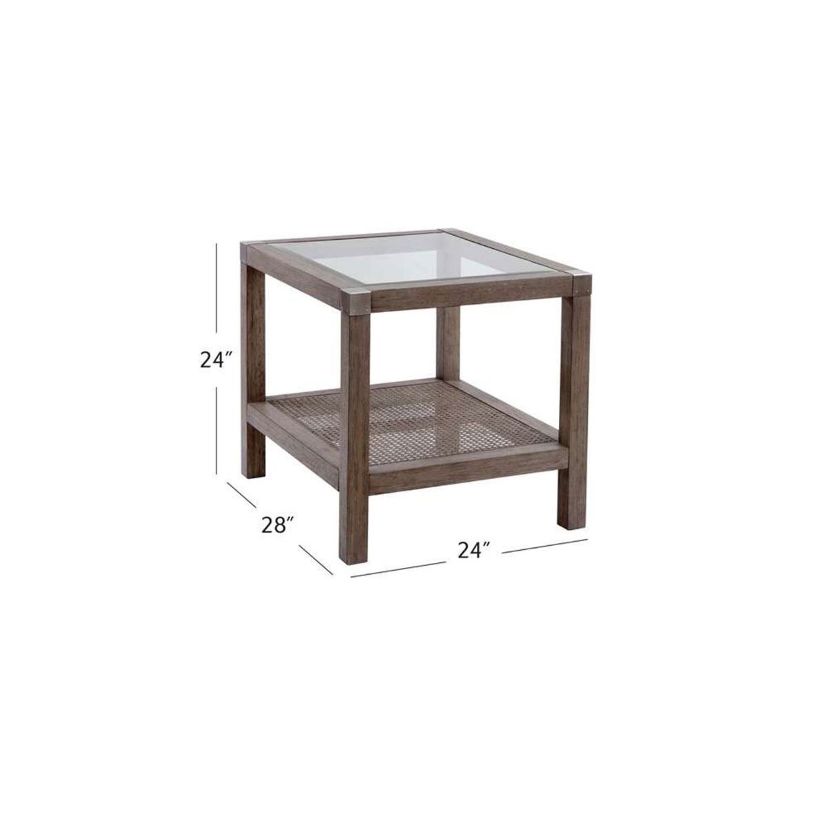Picture of Calum Glass Top End Table