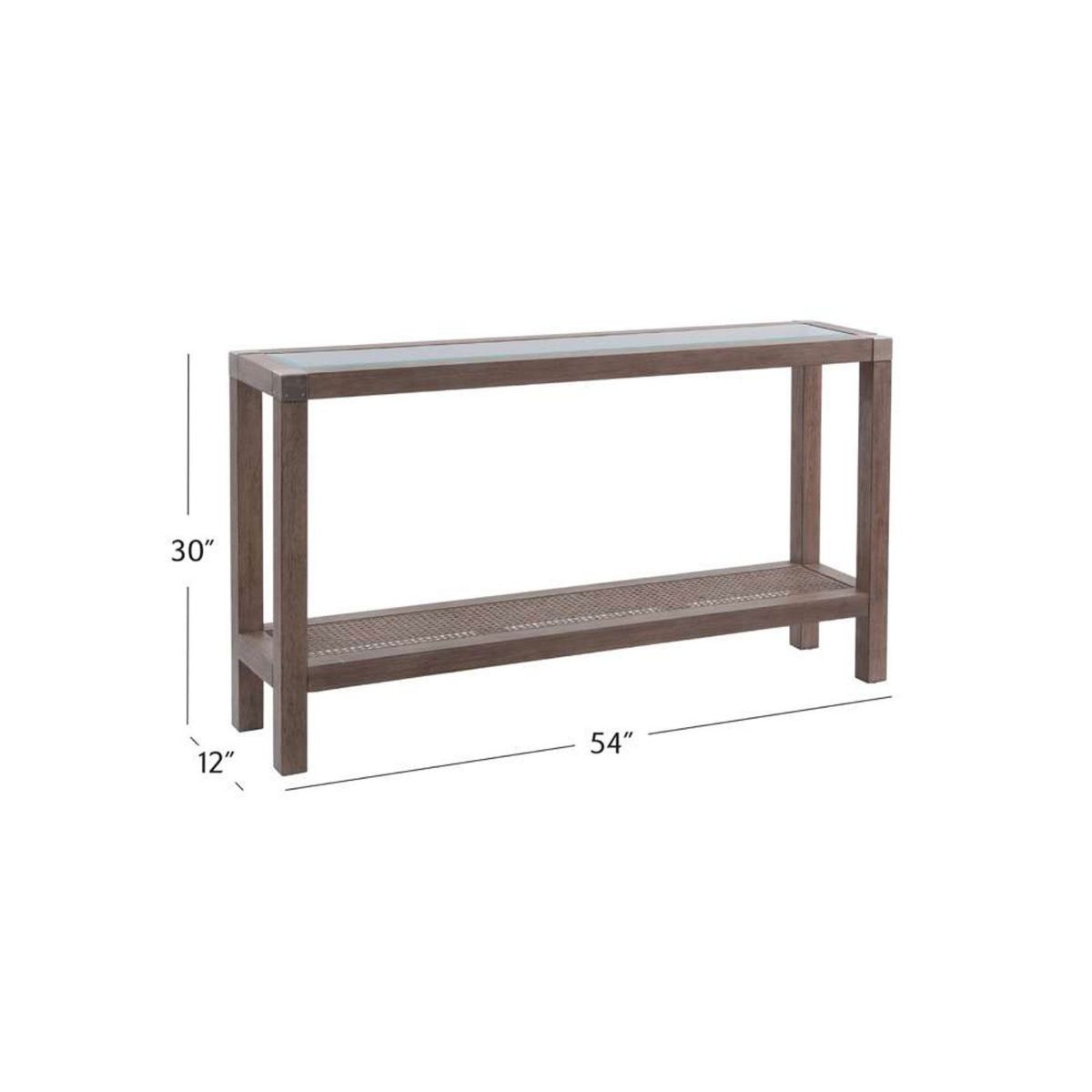 Picture of Calum Glass Top Console Table