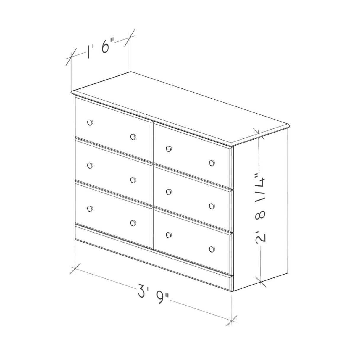 Picture of Essential Ash Gray Dresser