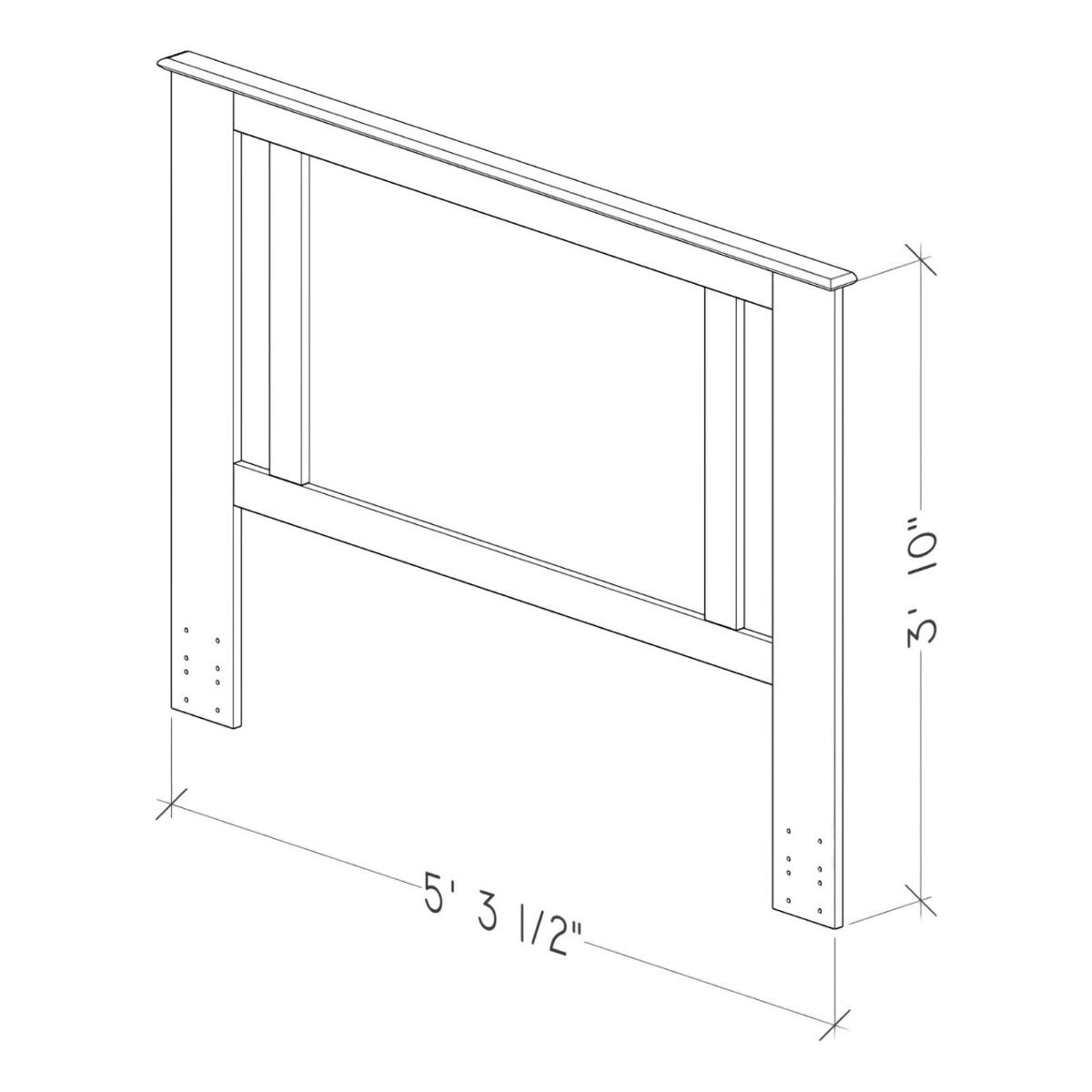 Picture of Essential Ash Gray Full/Queen Headboard