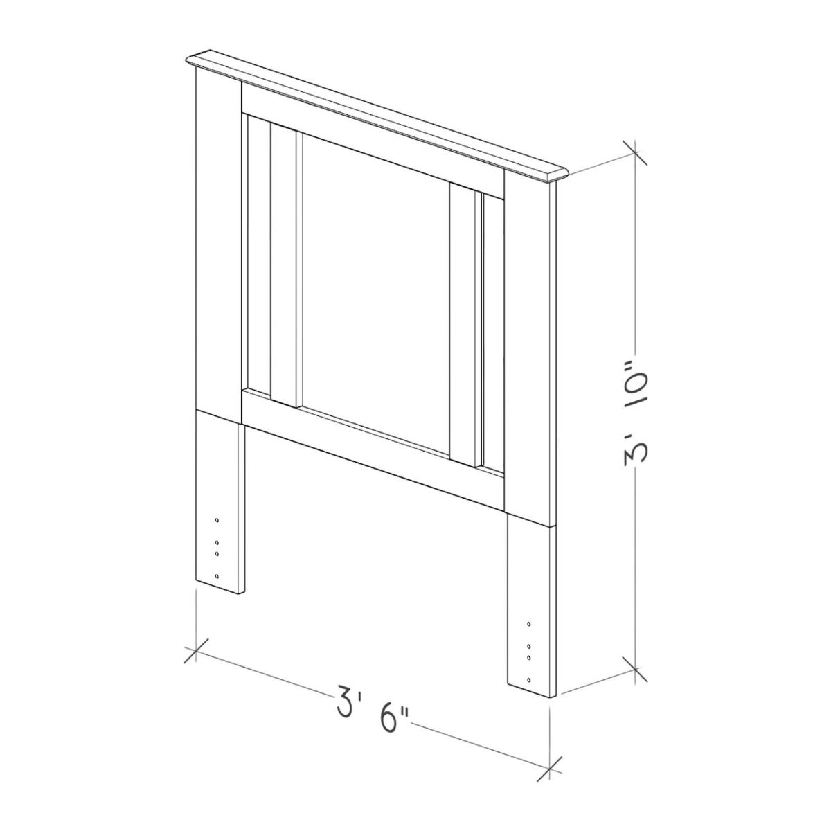 Picture of Essential Gray Ash Twin Headboard