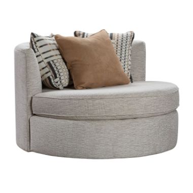 Franklin White Swivel Chair