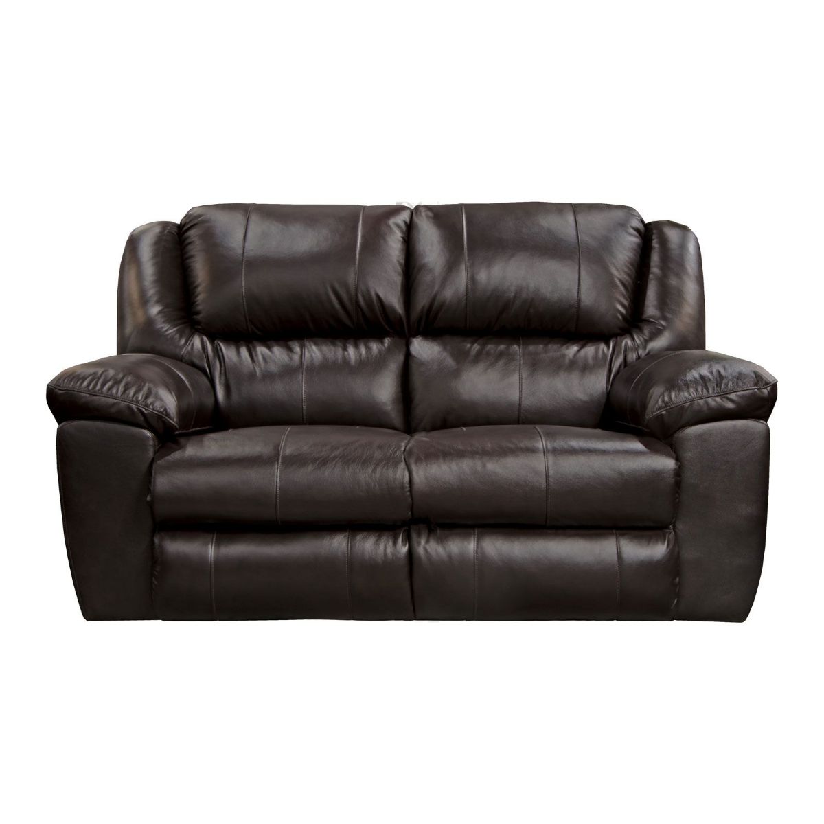 Picture of Transformer Chocolate Leather Rocking Recliner Loveseat