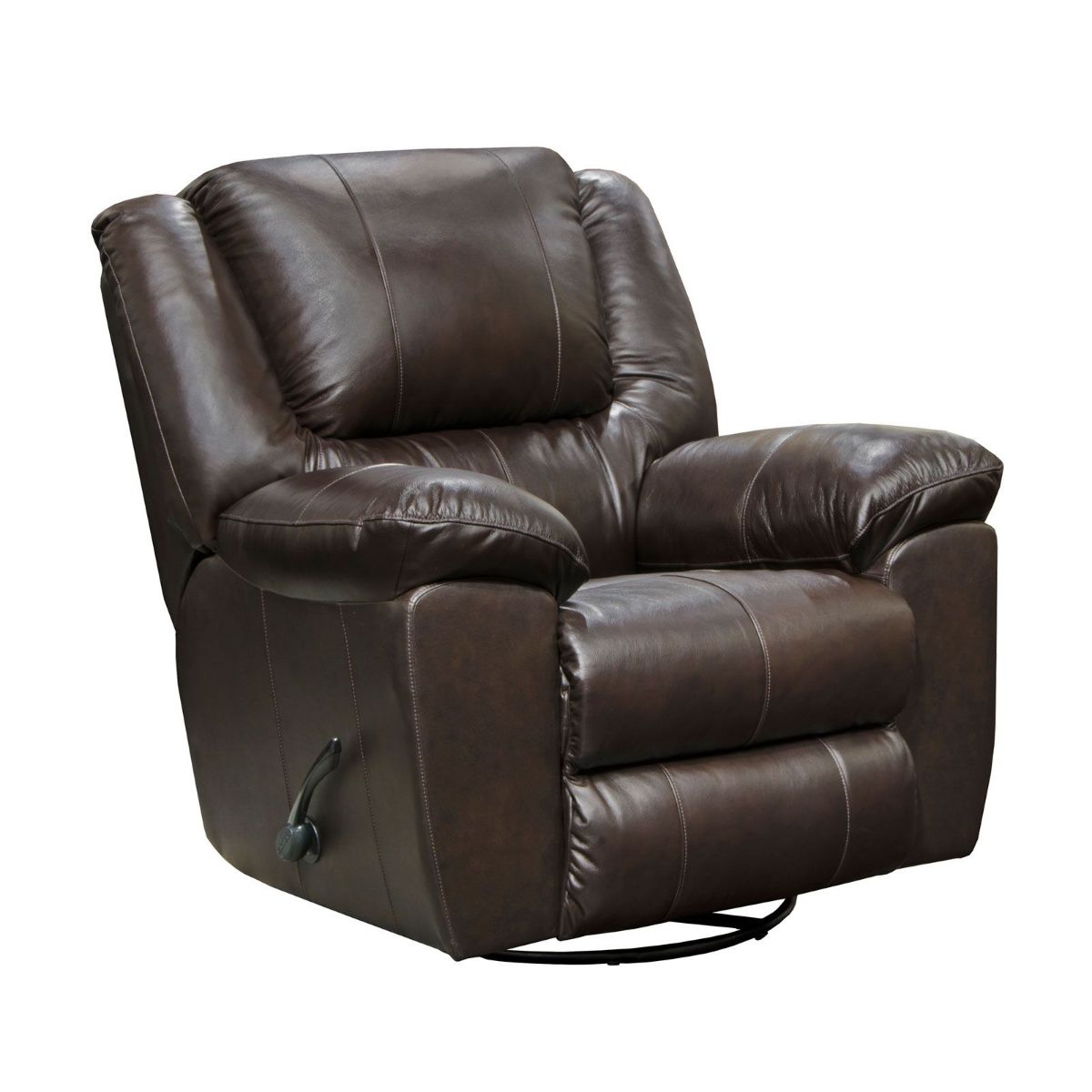 Picture of Transformer Chocolate Leather Swivel Glider Recliner