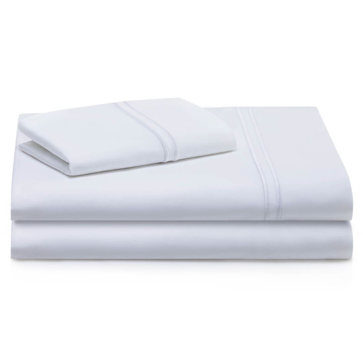 Picture of Twin XL White Natural Sheet Set