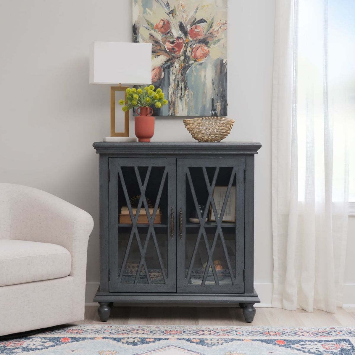 Picture of Slade Colonial Gray 2-Door Cabinet