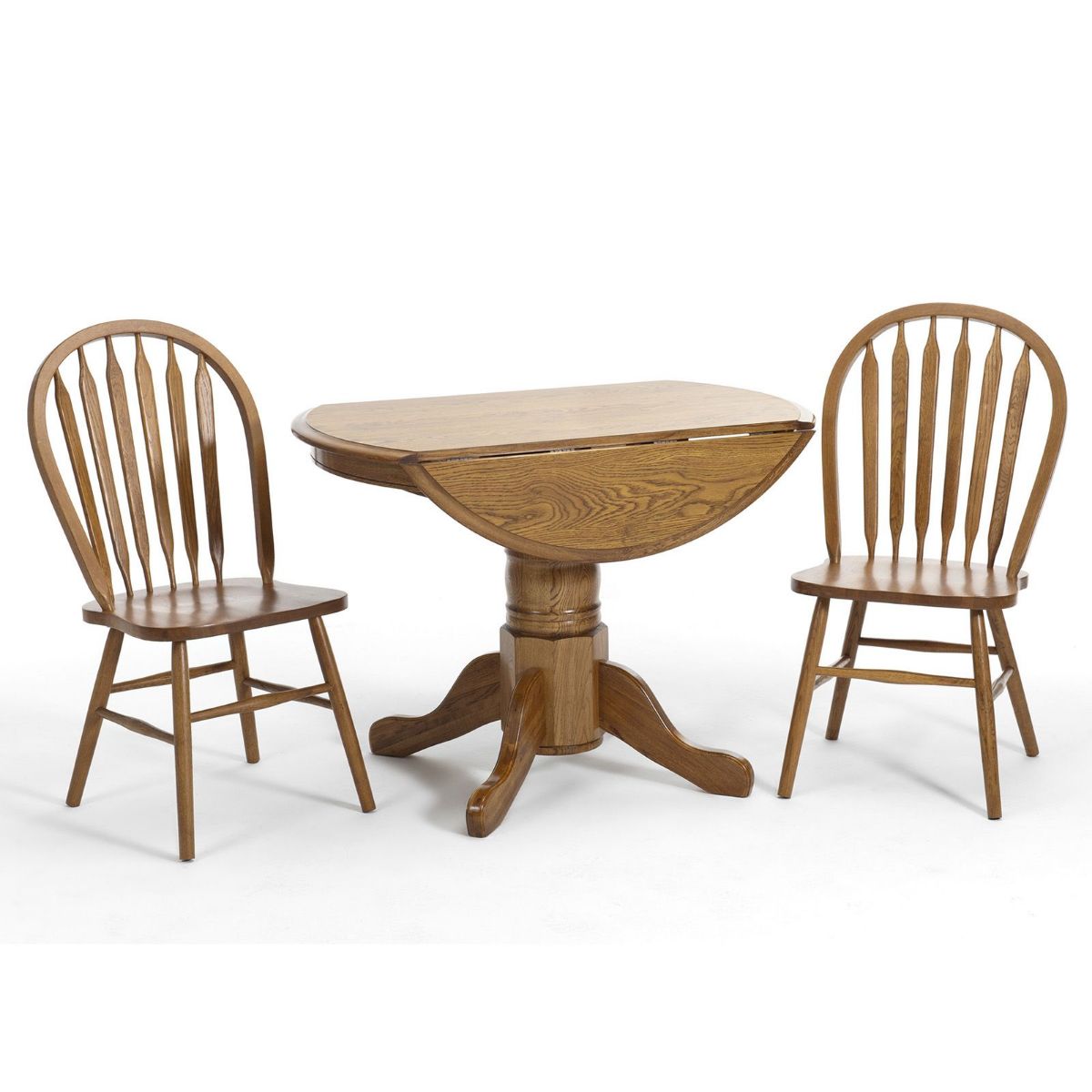 Picture of Classic Oak Dining Table & 2 Chairs