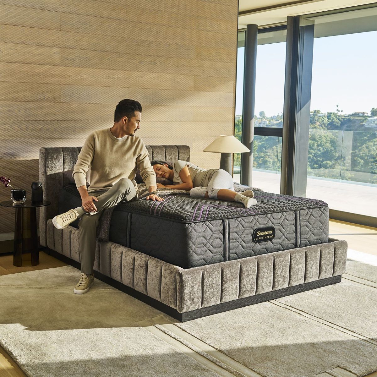 Picture of Beautyrest Black Series Two Hybrid Firm Full Mattress Set