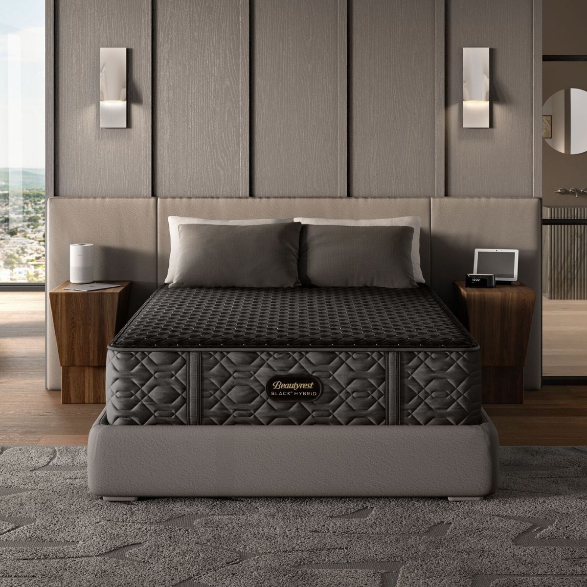 Picture of Beautyrest Black Series Three Plush Hybrid Full Mattress Set