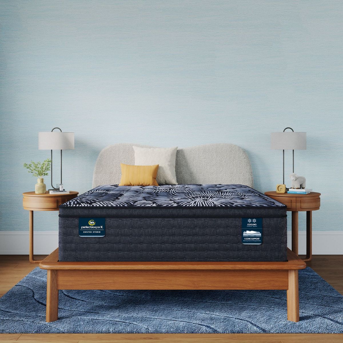 Picture of Lexton Medium Pillow Top Hybrid Mattress Set