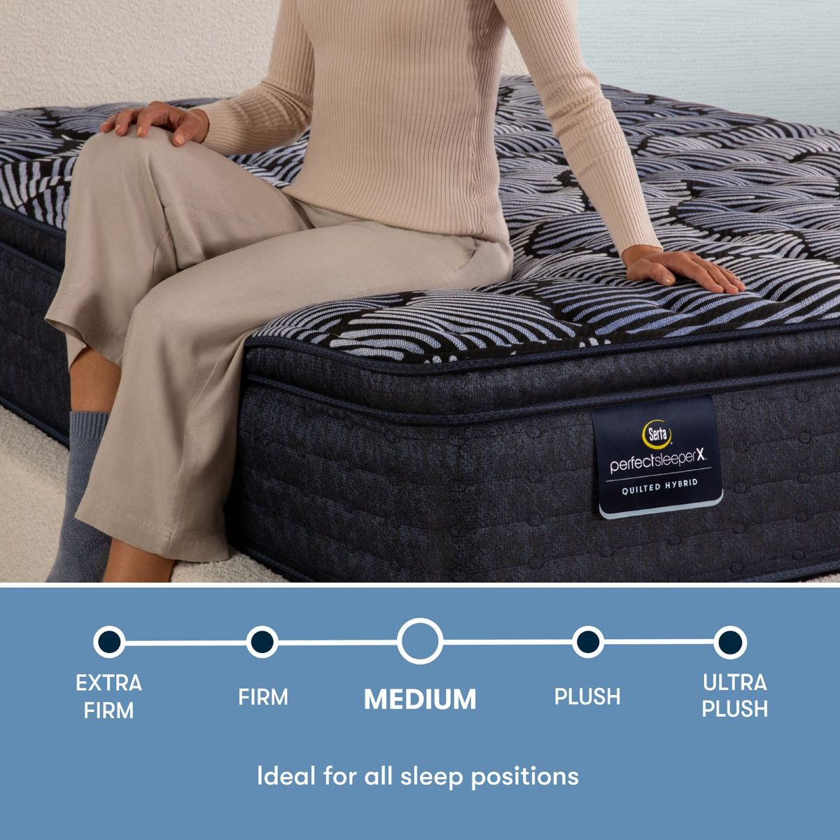 Picture of Lexton Medium Pillow Top Hybrid Mattress Set