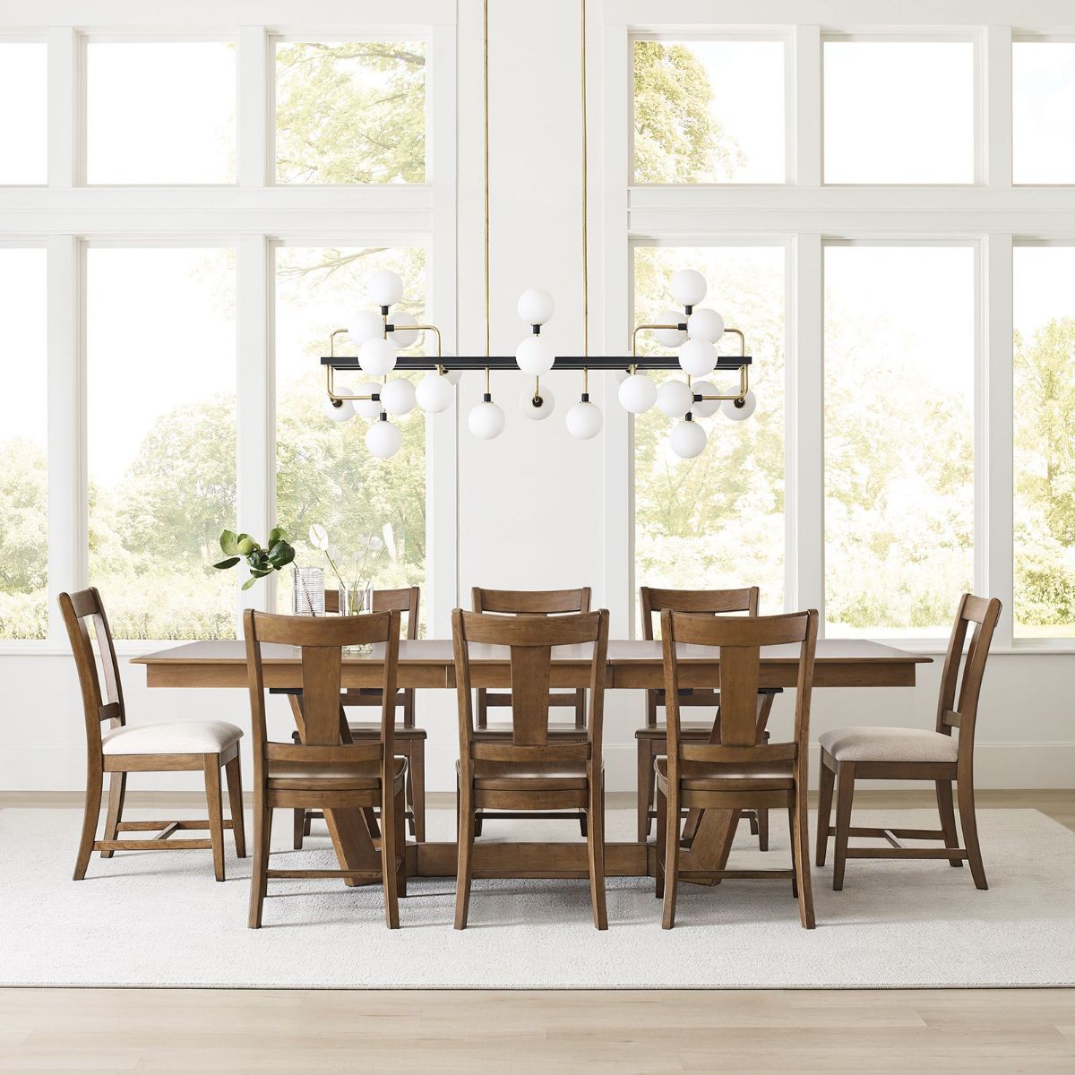 Picture of Kafe Latte 80" Dining Table & 4 Chairs