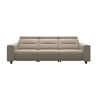 Emily Leather Wide-Arm Power Recliner Sectional