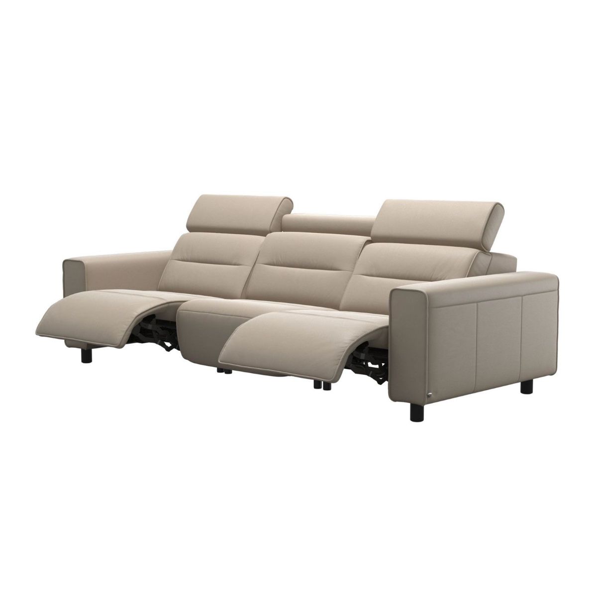 Picture of Emily Leather Wide-Arm Power Recliner Sectional