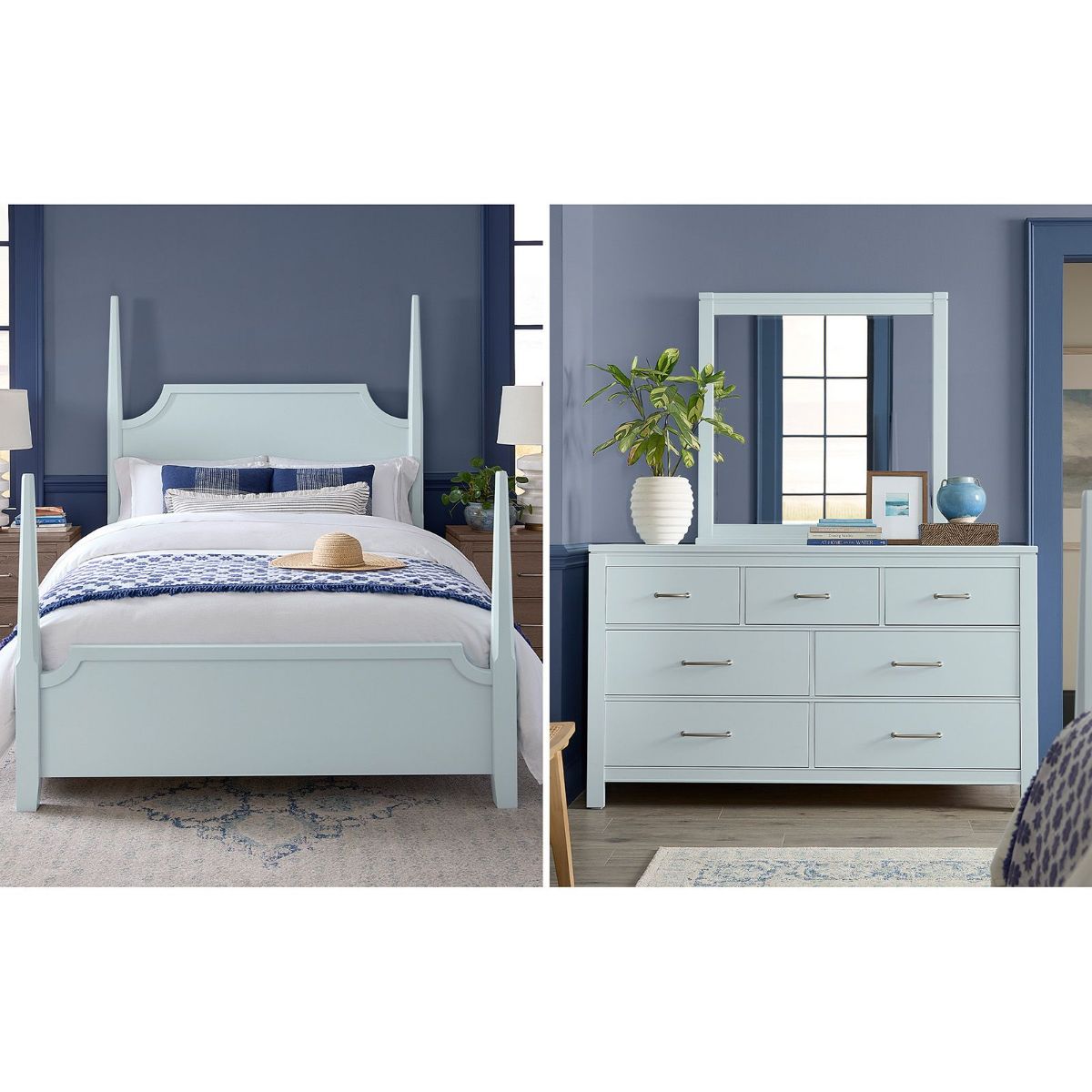 Picture of Tide & Timber Blue 3-Piece Queen Bedroom Group