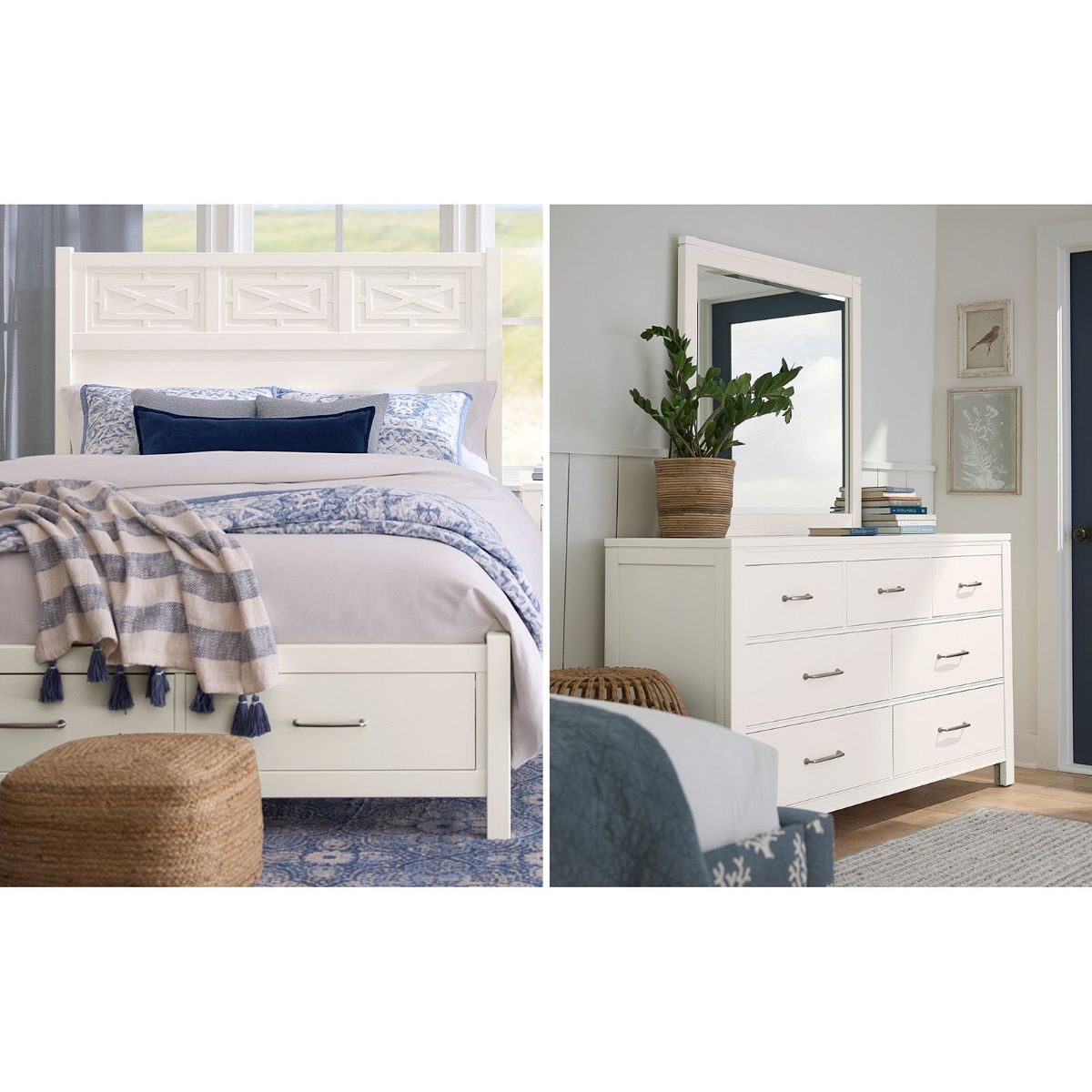 Picture of Tide & Timber White 3-Piece Queen Bedroom Group